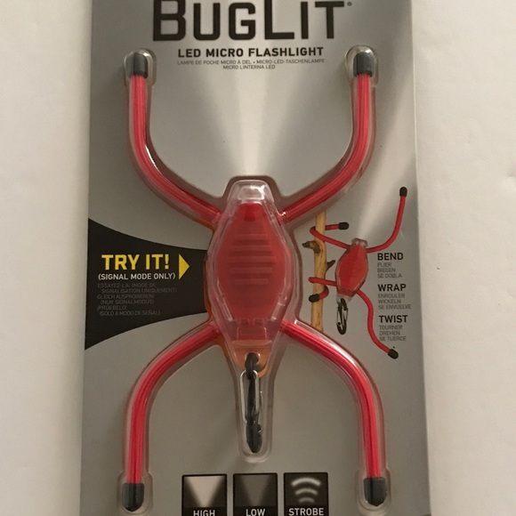 Nite Ize BugLit Micro Flashlight - Red + Black With White LED - Picture 10 of 10